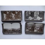 A boxed group of 39 Official Series photographic stereoscope cards - 'The Great War' by Realistic