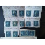 14 Two Penny Blue postage stamps.