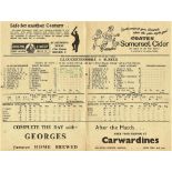 CRICKET SCORECARD - 1959 GLOUCESTERSHIRE V SUSSEX @ BRISTOL