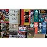 SOCCER AT WAR BY JACK ROLLIN, FA YEARBOOKS, WORLD SOCCER ETC.