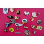 COLLECTION OF 24 FOOTBALL BADGES