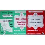 IRISH LEAGUE V FOOTBALL LEAGUE PROGRAMMES - 1956, 1957 & 1959