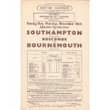 1949-50 BOURNEMOUTH V READING ORIGINAL BRITISH RAILWAYS HANDBILL