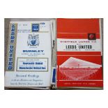 LEEDS UNITED HOME & AWAY 1960'S PROGRAMMES X 69