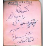 1953-54 SHEFFIELD WEDNESDAY & PORTSMOUTH AUTOGRAPHS