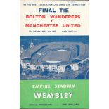 1958 FA CUP FINAL BOLTON V MANCHESTER UNITED