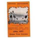 1949-50 HULL CITY V QUEENS PARK RANGERS