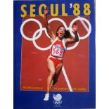 1988 SEOUL OLYMPICS OFFICIAL OLYMPIC REPORT HARDBACK BOOK