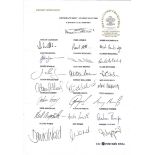 CRICKET - 1993 SEASON SURREY AUTOGRAPH SHEET