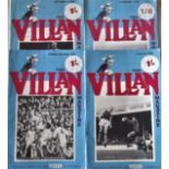 ASTON VILLA LATE 1960'S VILLAN MAGAZINE X 4