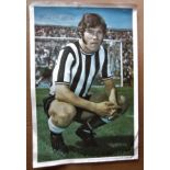 MALCOLM MACDONALD NEWCASTLE ORIGINAL 18 X 12 INCH POSTER