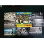 WEST BROMWICH ALBION V VALENCIA UEFA CUP 1978 PROGRAMME & 7 REPRINTED PHOTOGRAPHS