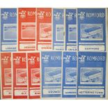 ROMFORD 1962-63 HOME PROGRAMMES X 29