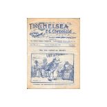 1912-13 CHELSEA V WEST BROMWICH ALBION