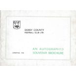 1946 DERBY COUNTY AUTOGRAPHED SOUVENIR BROCHURE