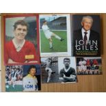 MANCHESTER UNITED, LEEDS UNITED WEST BROMWICH ALBION - JOHN GILES MEMORABILIA.