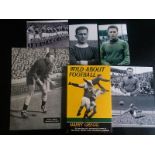 MANCHESTER UNITED HARRY GREGG RARE BOOK & 6 PICTURES