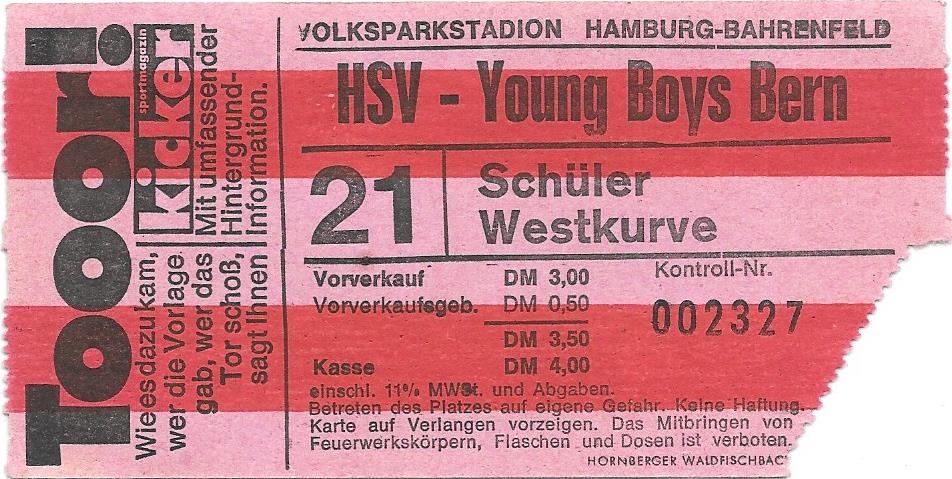 VINTAGE HSV HAMBURG TICKETS X 8 INC KEVIN KEEGAN'S DEBUT - Image 2 of 8
