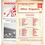 MANCHESTER UNITED RESERVES V SHEFFIELD WEDNESDAY RESERVES 1959-60 & 1960-61