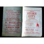 STOKE CITY V ASTON VILLA 1946/47