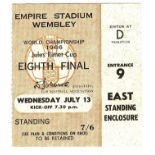 1966 WORLD CUP TICKET FRANCE V MEXICO @ WEMBLEY