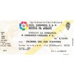 1995 R. ZARAGOZA V CHELSEA ECWC S/F TICKET