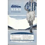 1953-54 WEST BROMWICH ALBION V MANCHESTER UNITED