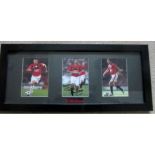 MANCHESTER UNITED - RYAN GIGGS AUTOGRAPHED & FRAMED MONTAGE