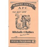 1950-51 NEWPORT COUNTY V TORQUAY UNITED