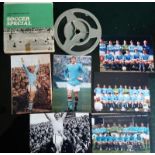 1968 MANCHESTER CITY AT NEWCASTLE CHAMPIONSHIP WINNING MATCH ORIGINAL FILM & 6 REPRINTED PHOTO'S