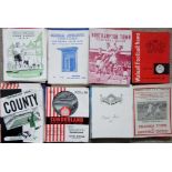 FOOTBALL 1960'S POCKET SIZE PROGRAMMES X 91