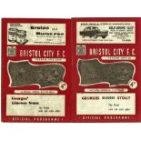 1958/59 & 59/60 BRISTOL CITY V LIVERPOOL DIVISION TWO GAMES