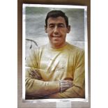 GORDON BANKS STOKE CITY ORIGINAL 18 X 12 INCH POSTER