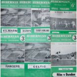 HIBERNIAN EARLY 1960'S HOME PROGRAMMES X 7