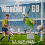 1968 FA CUP FINAL EVERTON V WEST BROMWICH ALBION LP COMMENTARY RECORD