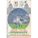 1951 ENGLAND V SCOTLAND PROGRAMME & SONG SHEET