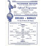 1955-56 AT TOTTENHAM HOTSPUR - BURNLEY V CHELSEA FA CUP 4TH ROUND 4TH REPLAY
