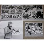 1982 WORLD CUP FINALS - ORIGINAL NEW ZEALAND PRESS PHOTOGRAPHS X 4