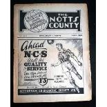 NOTTS COUNTY V READING 1949/50.