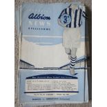 WEST BROMWICH ALBION 1959-60 HOME PROGRAMMES X 23