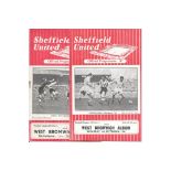 1953-54 & 1954-55 SHEFFIELD UNITED V WEST BROMWICH ALBION