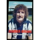 WEST BROMWICH ALBION TONY BROWN BOOK SIGNED BY BOTH TONY & ALLY BROWN