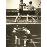 BOXING - VINTAGE PRESS PHOTOGRAPHS ONE AT TOTTENHAM HOTSPUR