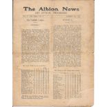 1909-10 WEST BROMWICH ALBION V GRIMSBY TOWN