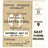 1966 WORLD CUP Q/F TICKET ENGLAND V ARGENTINA @ WEMBLEY