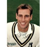 CRICKET - DAVID HEMP WARWICKSHIRE C.C.C. HAND SIGNED PHOTOGRAPH