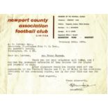 ORIGINAL HSTL NEWPORT COUNTY TO BIRMINGHAM CITY RE. PETTER PASSEY