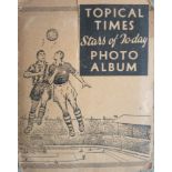 1938 TOPICAL TIMES STARS OF TODAY FOOTBALL CARDS - FULL SET OF 24