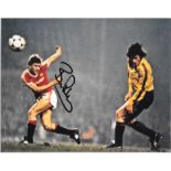 MANCHESTER UNITED BRYAN ROBSON AUTOGRAPHED & MOUNTED PHOTO WITH COA