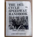 CYCLE SPEEDWAY - 1975 HANDBOOK. WEDNESFIELD ON COVER